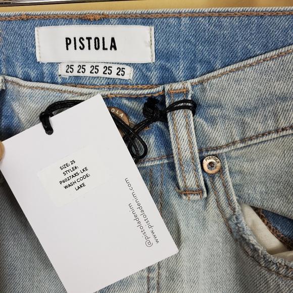 Pistola Nico High Rise Mom Jean - In Lake - Picture 10 of 12